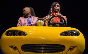 Forrest McClendon and Chivas Michael star in Center Stage’s production of WILD WITH HAPPY (Photo credit: Richard Anderson)
