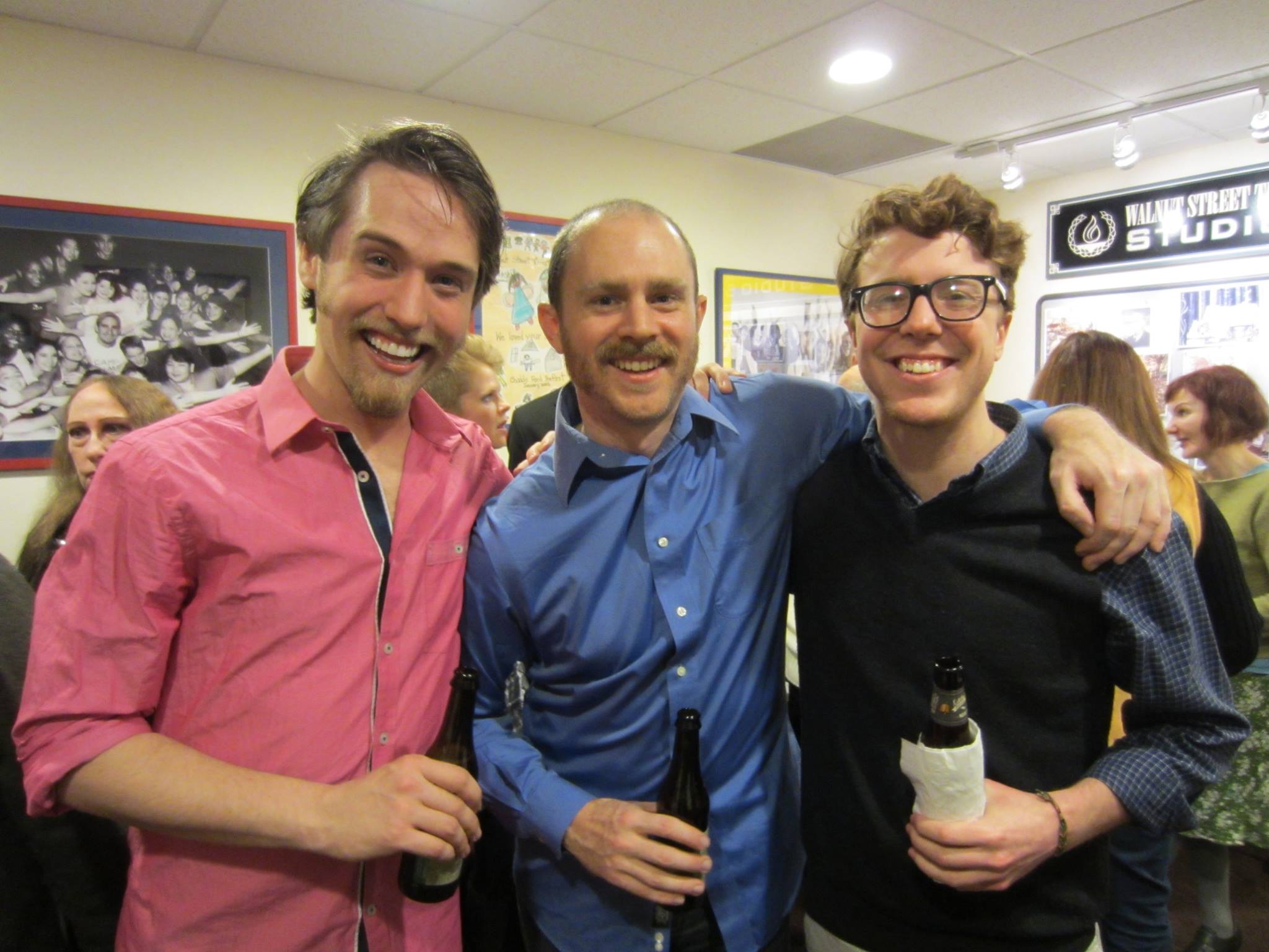 Happier times: some guy (Andrew Carroll), Chris Davis, and Doug Williams at the opening of IRC's Ondine.
