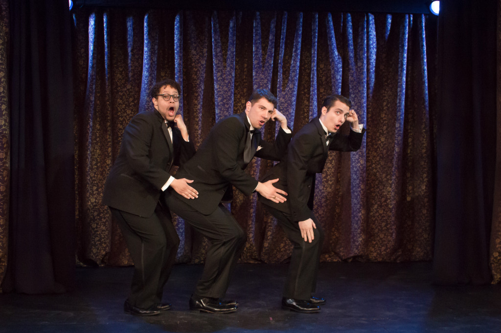 Photo of the men of Mauckingbird Theatre Company’s HOT N’ COLE Photo by Luis Fernando Rodriguez.