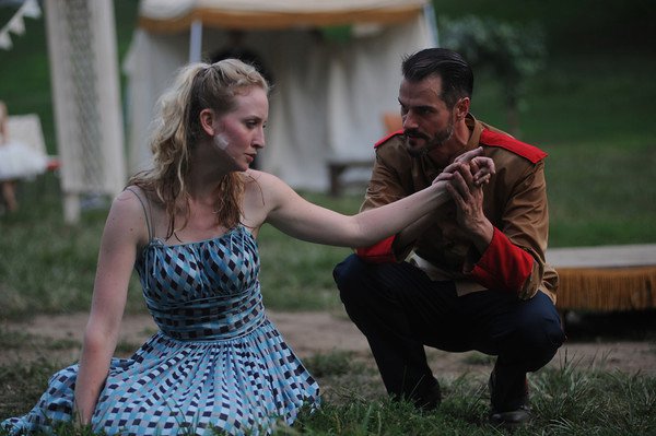 Victoria Frings and Allen Radway in Much Ado About Nothing, 2011. Photo by Kyle Cassidy.