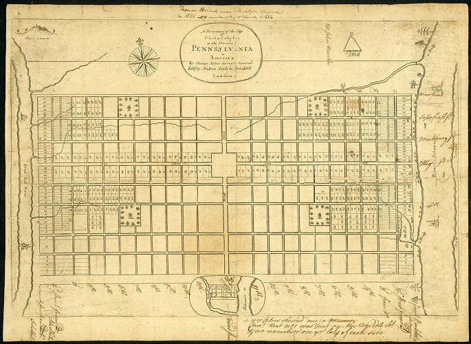 William Penn map of Philadelphia