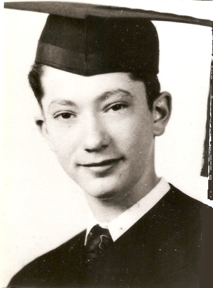 Walt Vail, John Bartram HS graduation, Philadelphia, 1945
