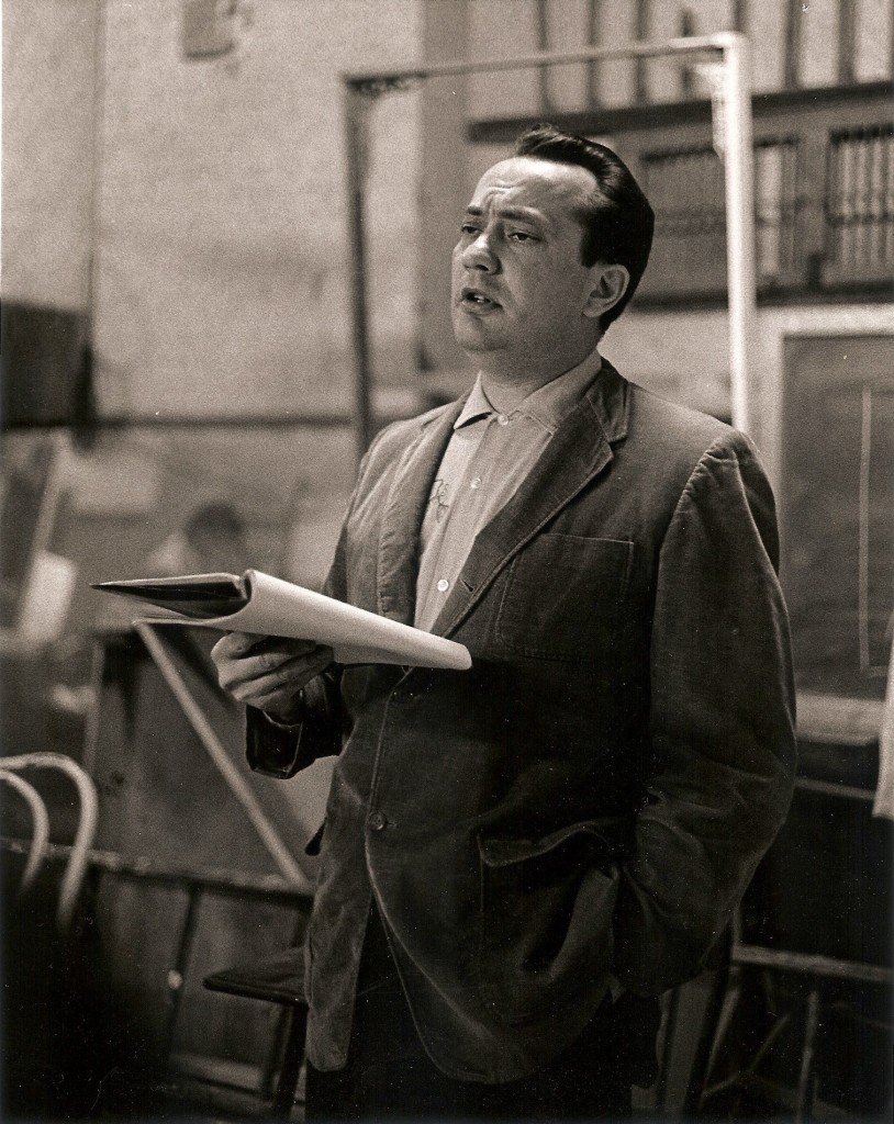 Walt Vail conducting the Playwrights Project at Society Hill Playhouse, photo was probably taken by Paul S. Buck, late 1950s