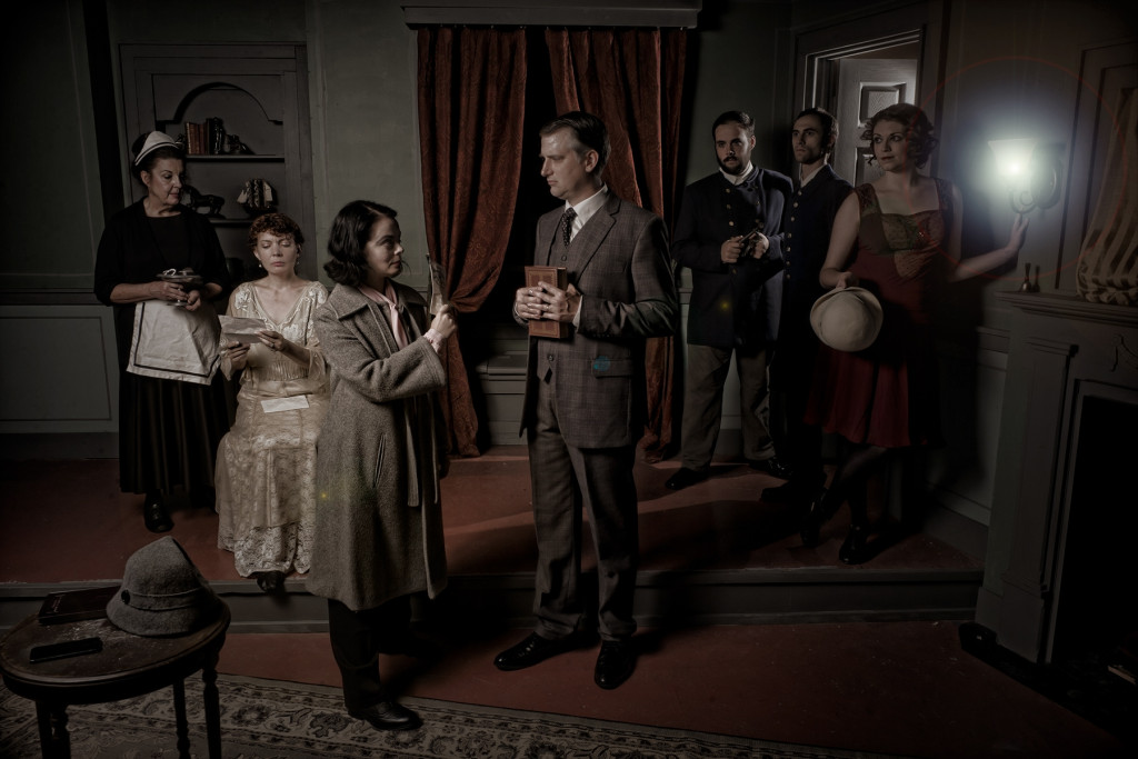 The cast of Hedgerow's ANGEL STREET (GASLIGHT). Photo by Kyle Cassidy.