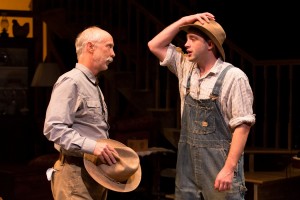 THE RAINMAKER at People’s Light & Theatre Company features Graham Smith as H.C. Curry and John Jarboe as his son Jim (Photo credit: Mark Garvin)