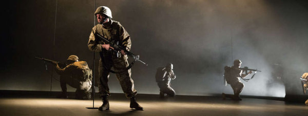 Keith J. Conallan in DON JUAN COMES HOME FROM IRAQ, Wilma Theatre, photo by Alexander Iziliaev