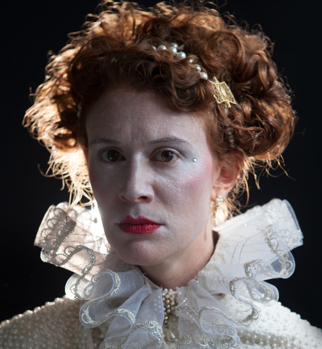 Krista Apple-Hodge portrays Queen Elizabeth I in the PAC’s MARY STUART (Photo credit: Kate Raines, Plate 3 Photography)