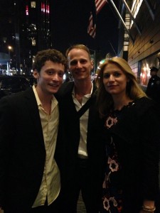 Ben and Nick just, you know, hanging with their friend Claire Danes. Photo credit: Hugh Dancy.