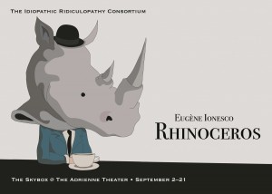 Idiopathic Ridiculopathy Consortium’s RHINOCEROS (Photo credit: Tina Brock; rhino image by Lisa Glover)