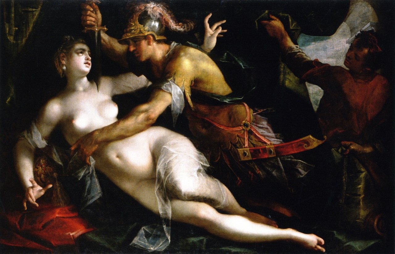 The Rape of Lucretia by Hans von Aachen, German 1600.