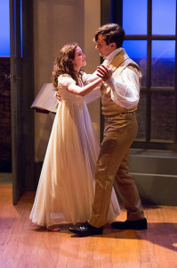 Maxwell Eddy as Septimus Hodge and Alex Boyle as Thomasina Coverly in Lantern Theater Company's production of ARCADIA. Photo by Mark Garvin.