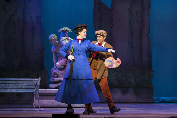 Lindsey Bliven and David Elder in MARY POPPINS. (Photo by Squid Ink Creative, courtesy of Music Theatre Wichita)