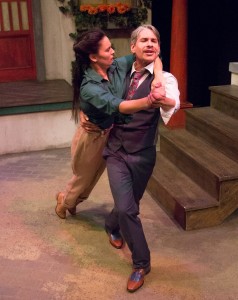 Joanna Liao and J Hernandez star in Lantern Theater Company’s THE TAMING OF THE SHREW (Photo credit: Mark Garvin)