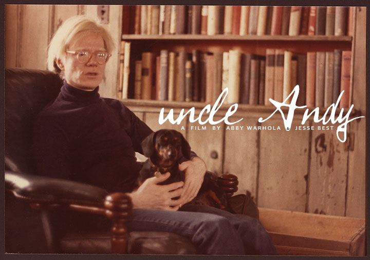 UNCLE ANDY, an upcoming feature film by Abby Warhola and Jesse Best (Photo credit: Courtesy of Warhola Films, from a photo by James Warhola, 1975)