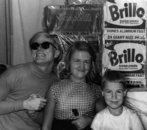 Andy Warhol with niece Mary Lou and nephew Jamie (Photo credit: Courtesy of the Warhola Family)