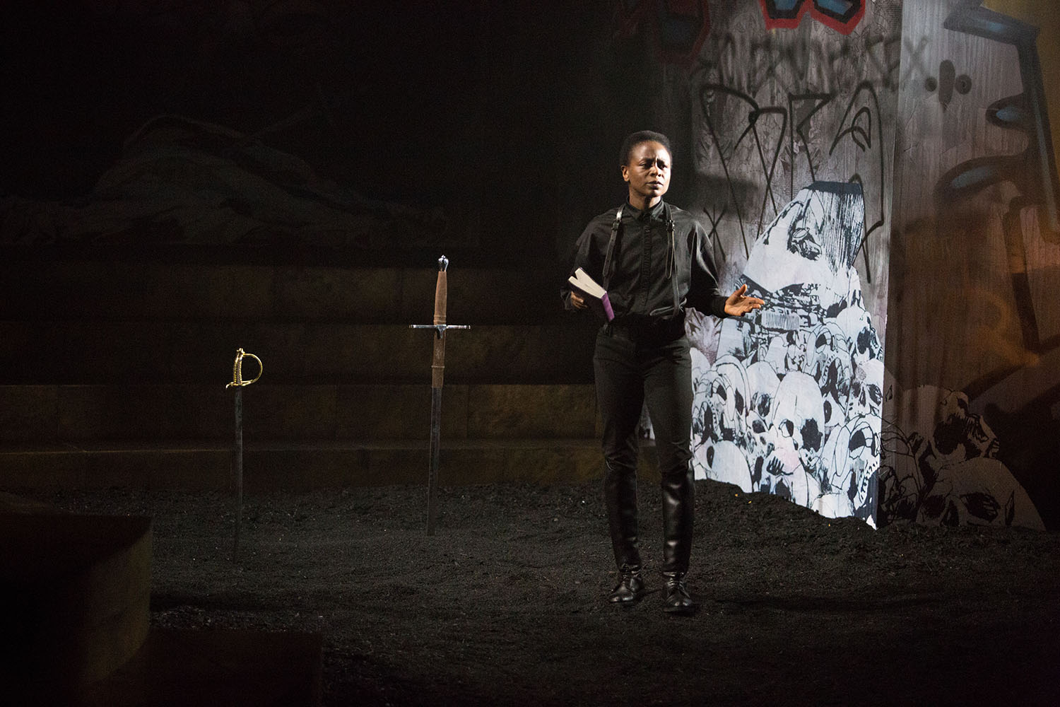 Zainab Jah as Hamlet. Photo by Alexander Iziliaev.