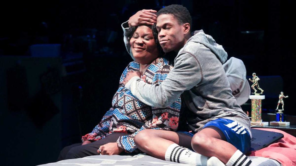 Catrina Ganey and Curtiss Cook Jr. in Philadelphia Theatre Company's production of 'brownsville Song.' (Photo courtesy of Paola Nogueras)