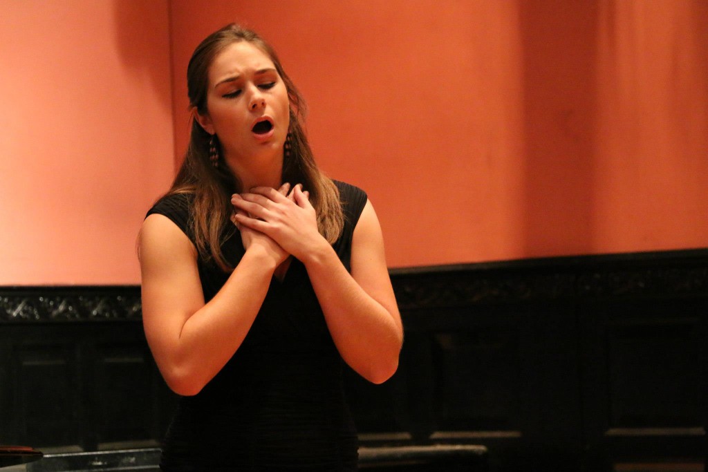 Erin Alford at a Master Class performance of Russian Opera Workshop 2015.