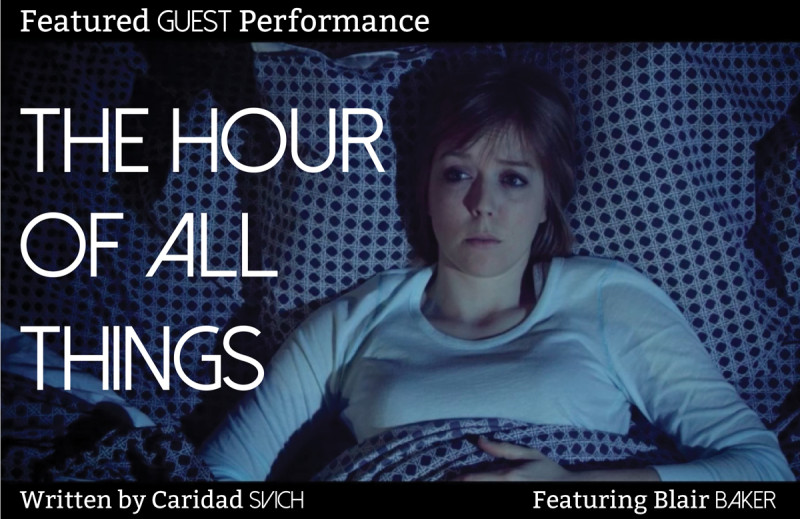 Blair Baker stars as Nic in THE HOUR OF ALL THINGS by Caridad Svich. Image courtesy of phillywomenstheatrefest.org:  