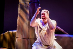 Nathan Foley in the title role of CCTC’’s RAGE OF ACHILLES (Photo credit: Rebecca Gudelunas, Wide Eyed Studios)