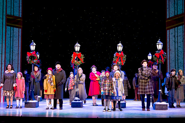 An ensemble scene from the Walnut Street Theatre’s A CHRISTMAS STORY (Photo credit: Mark Garvin)