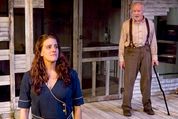 Angela Smith and Michael P. Toner in A MOON FOR THE MISBEGOTTEN. Photo by Mark Garvin.