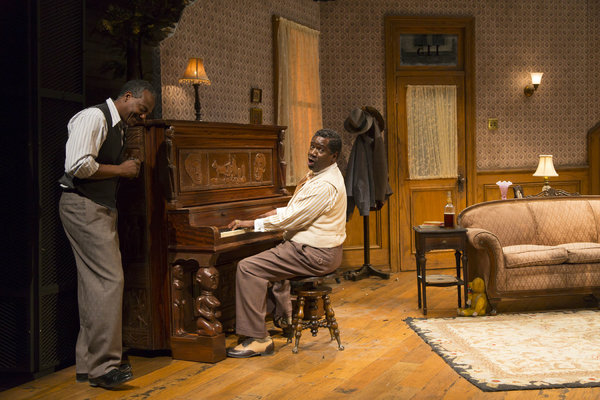 David Pegram and Stephen Tyrone Williams in THE PIANO LESSON. Photo by T. Charles Erickson.
