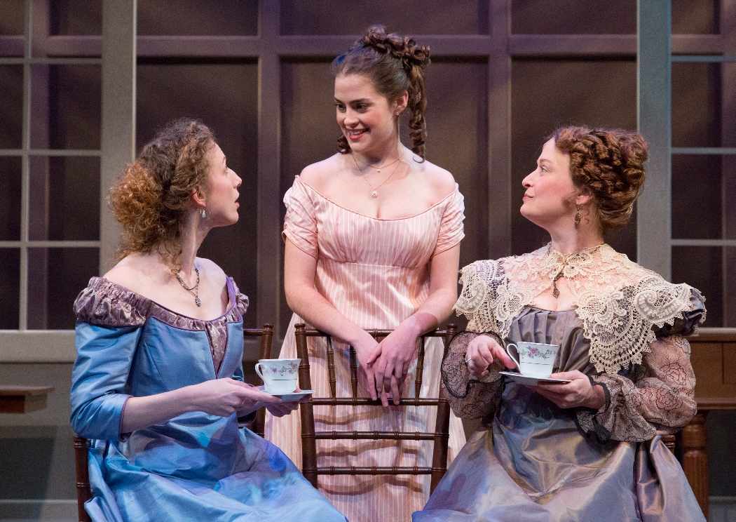 Cassandra Bissell, Claire Inie-Richards, and Susan McKey in SENSE AND SENSIBILITY at People’s Light (Photo credit: Mark Garvin)