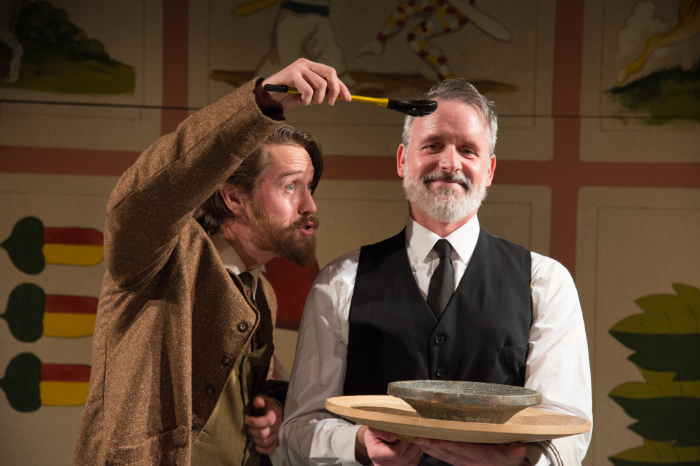 Andrew Carroll and Paul McElwee in IRC's production of THE GOVERNMENT INSPECTOR. Photo credit: Johanna Austin.