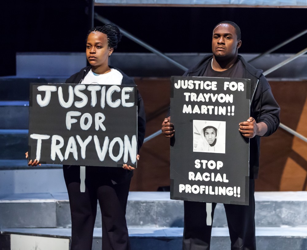 Caption 8: Shabazz Green and Angel Brice in THE BALLAD OF TRAYVON MARTIN at New Freedom Theatre. Photo by ethimofoto.net