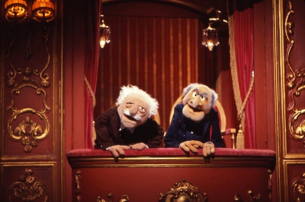 Is everybody a critic? Statler and Waldrof. (Photo via muppet.wikia.com)