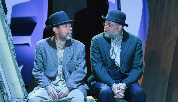 Frank X and Johnnie Hobbs, Jr., in WAITING FOR GODOT from Quintessence. Photo by Shawn May.
