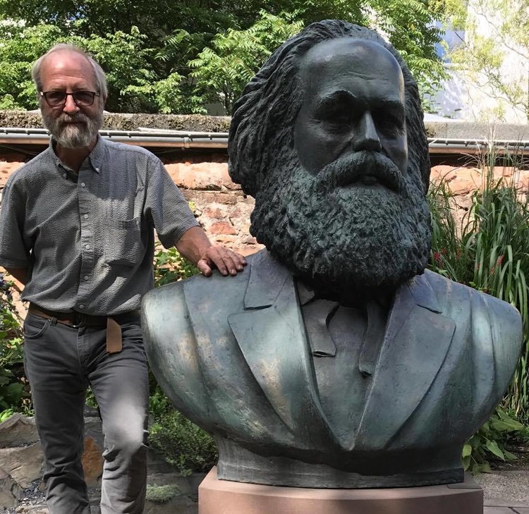 Bob Weick with Marx Bust