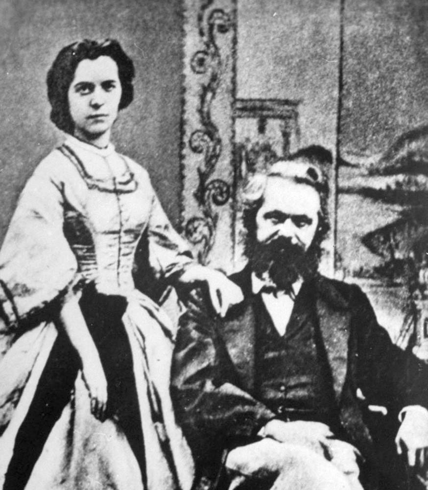 Karl Marx & his wife Jenny von Westphalen