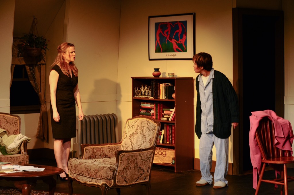 Kirsten Quinn as Lisa and Renee Richman-Weisband as Ruth face off in Isis Productions. Photo by Kristine DiGrigoli