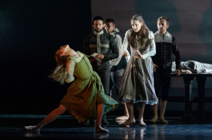 Constance Devernay and company in Scottish Ballet's The Crucible. Photo: Jane Hobson