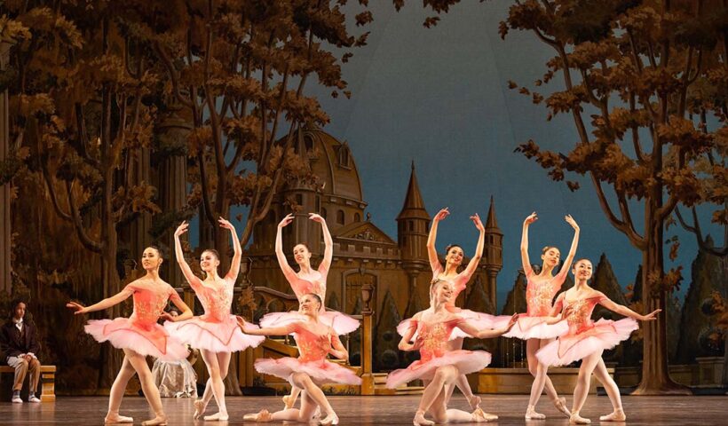 Artists of Philadelphia Ballet in THE SLEEPING BEAUTY, choreography by Angel Corella.Photo by Alexander Iziliaev.